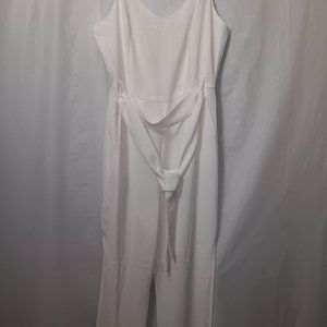EIGHT PARIS WOMEN'S SLIT LEG PANTS JUMPSUIT WHITE SIZE MEDIUM